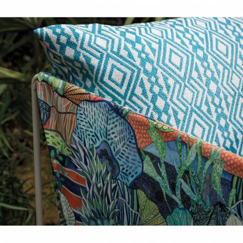 Osborne & Little Beach House Fabrics Kuba Fabric - 01 - F7664-01
