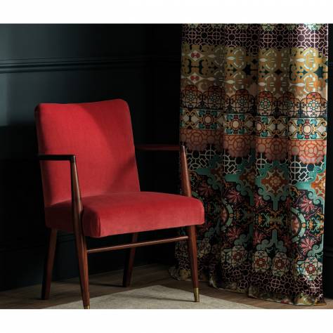 Osborne & Little Lamorran Fabrics Trebah Velvet Fabric - 01 - F7670-01 - Image 4