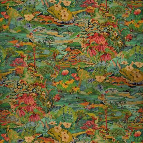 Osborne & Little Lamorran Fabrics Trebah Velvet Fabric - 01 - F7670-01 - Image 1
