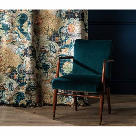 Osborne & Little Lamorran Fabrics Trebah Velvet Fabric - 02 - F7670-02 - Image 4