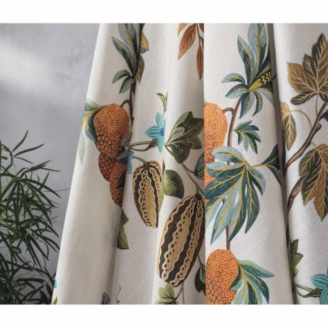 Osborne & Little Lamorran Fabrics Orchard Linen Fabric - 01 - F7673-01