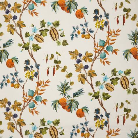 Osborne & Little Lamorran Fabrics Orchard Linen Fabric - 01 - F7673-01 - Image 1