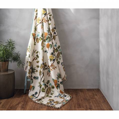 Osborne & Little Lamorran Fabrics Orchard Velvet Fabric - 01 - F7674-01 - Image 3