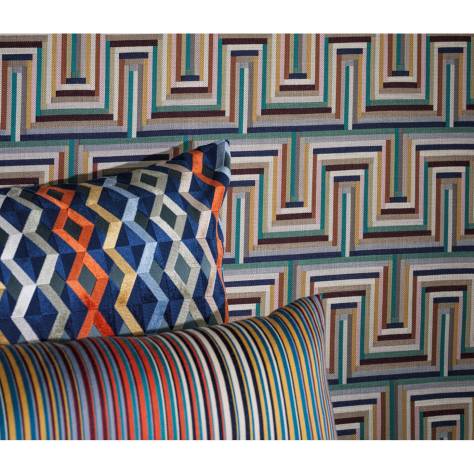 Osborne & Little Jive by Margo Selby Fabrics Bossa Nova Fabric - 01 - F7720-01 - Image 3