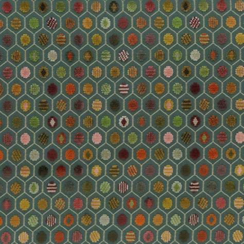 Osborne & Little Viviana Fabrics Pelangi Velvet Fabric - 01 - F7745-01 - Image 1