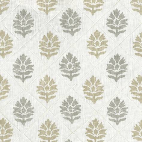 Nina Campbell Les Reves Fabrics Camille Fabric - Grey / Beige - NCF4292-04