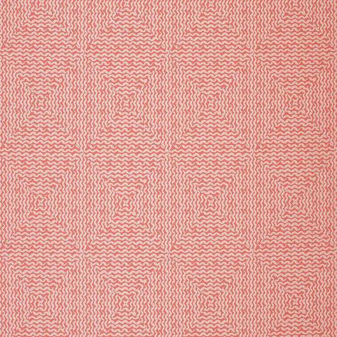 Nina Campbell Les Reves Fabrics Mourlot Fabric - Coral - NCF4293-01 - Image 1