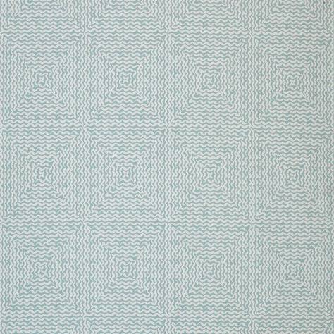 Nina Campbell Les Reves Fabrics Mourlot Fabric - Aqua - NCF4293-02