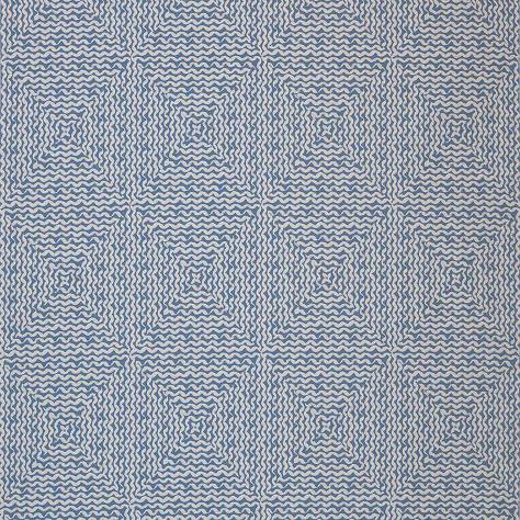 Nina Campbell Les Reves Fabrics Mourlot Fabric - Blue - NCF4293-04