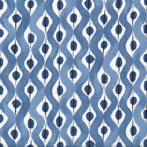 Nina Campbell Les Reves Fabrics Beau Rivage Fabric - Blue / Indigo - NCF4295-04