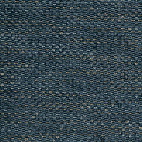 Nina Campbell Poquelin Fabrics Tartuffe Fabric - Indigo / Blue / Bronze - NCF4311-07