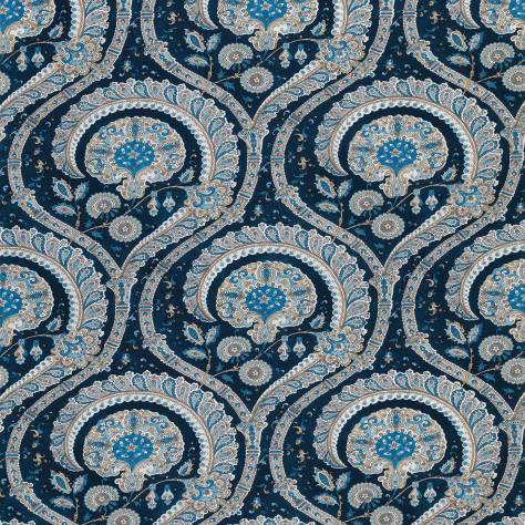 Nina Campbell Les Indiennes Fabrics Les Indiennes Fabric - Blue - NCF4330-05 - Image 1