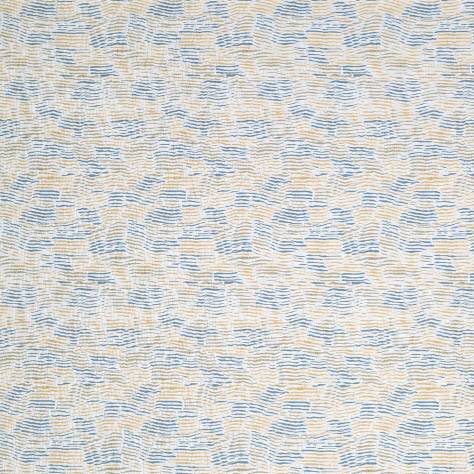 Nina Campbell Les Indiennes Fabrics Arles Fabric - Blue / Yellow - NCF4333-04