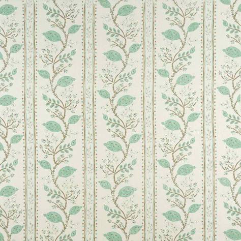 Nina Campbell Ashdown Fabrics Pomegranate Trail Fabric - Aqua / Taupe / Ivory - NCF4360-02