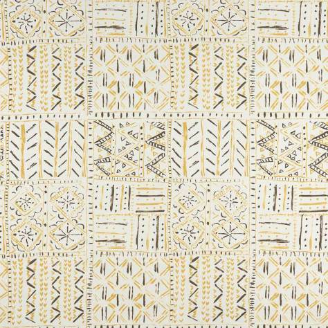 Nina Campbell Ashdown Fabrics Cloisters Fabric - Ochre / Tobacco / Ivory - NCF4361-03 - Image 1