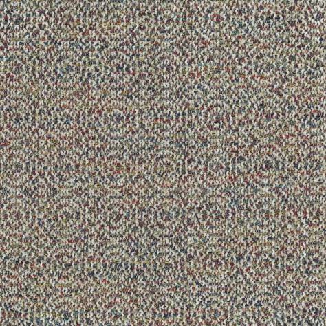 Nina Campbell Charlton Fabrics Rushlake Fabric - Teal / Red - NCF4381-01 - Image 1