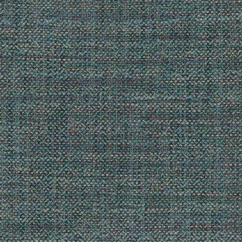 Nina Campbell Charlton Fabrics Alfriston Fabric - Turquoise / Chocolate - NCF4382-01
