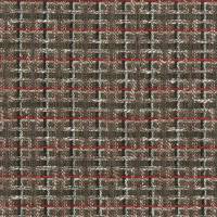 Rodmell Fabric - Chocolate / Coral