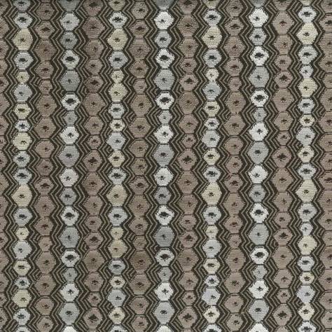 Nina Campbell Marchmain Fabrics Flyte Fabric - Silver / Taupe / Beige - NCF4371-02 - Image 1