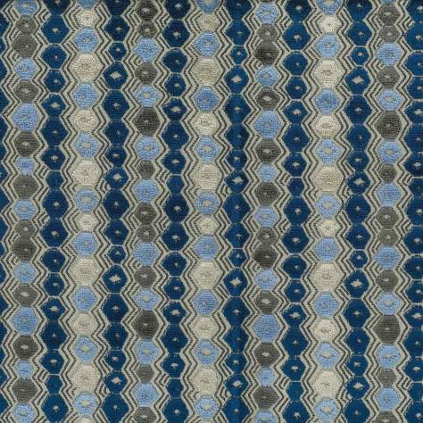 Nina Campbell Marchmain Fabrics Flyte Fabric - Blue - NCF4371-03