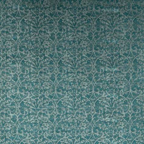 Nina Campbell Marchmain Fabrics Brideshead Damask Fabric - Teal - NCF4372-04 - Image 1