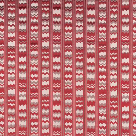 Nina Campbell Marchmain Fabrics Sebastian Fabric - Coral / Taupe - NCF4373-01