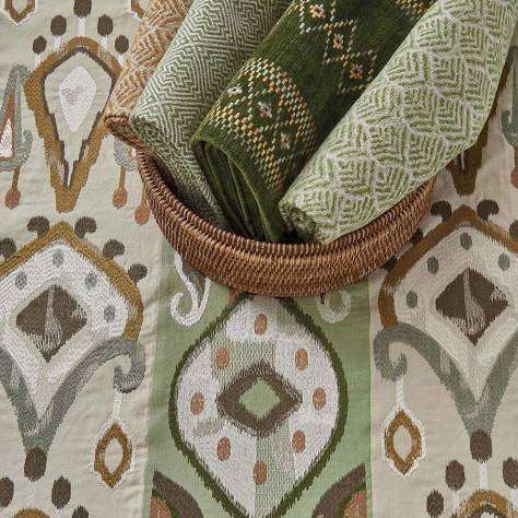 Nina Campbell Macaranda Fabrics Khotan Fabric - 01 - NCF4432-01
