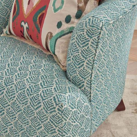 Nina Campbell Turfan Fabrics Miran Fabric - 01 - NCF4441-01 - Image 2