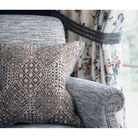 Nina Campbell Jardiniere Fabrics Toile Chinoise Fabric - 1 - NCF4460-01
