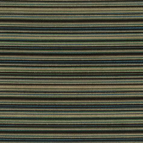 Nina Campbell Wickham Fabrics Framlingham Fabric - Blue/Emerald/Chocolate - NCF4511-03