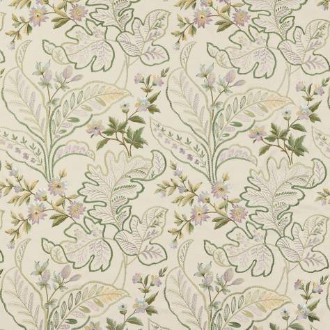 Nina Campbell Woodbridge Fabrics Sudbury Fabric - Eucalyptus/Lilac - NCF4500-02