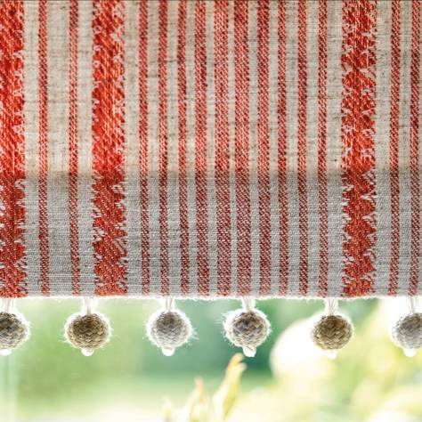 Nina Campbell Woodbridge Fabrics Manningtree Fabric - Red/Teal - NCF4502-01 - Image 3