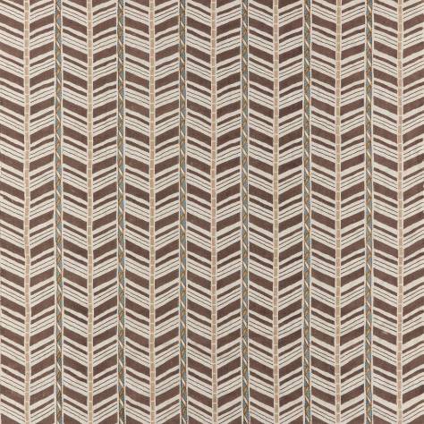 Nina Campbell Woodbridge Fabrics Woodbridge Stripe Fabric - Chocolate - NCF4504-04