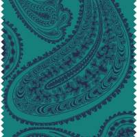 Rajapur Velvet Fabric - Petrol/Teal