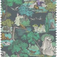 Versailles Grand Cotton Fabric - Emerald/Dark Viridian