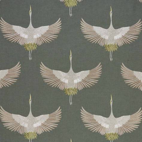 Kai Aravalli Fabrics Demoiselle Fabric - Eucalyptus - DEMOISELLEEUCALYPTUS - Image 1