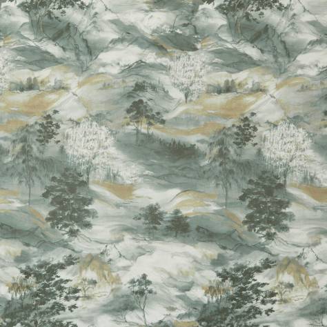 Kai Aravalli Fabrics Pirin Fabric - Eucalyptus - PIRINEUCALYPTUS - Image 1