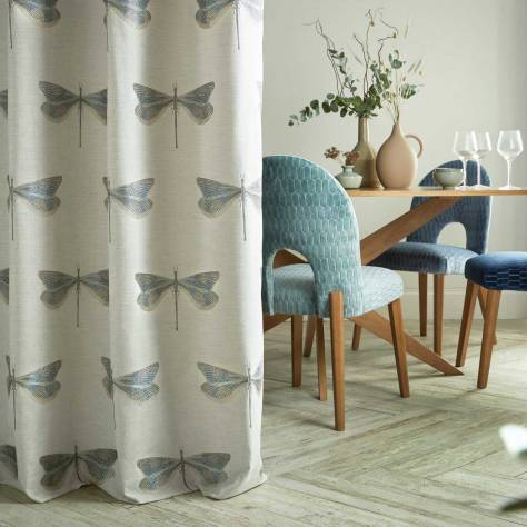 Curtains In Metsi Fabric Aloe, Material For Curtains At Dunelm