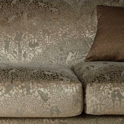 Kai Animal Instincts Caracal Fabric - Ebony - CARACALEBONY - Image 4