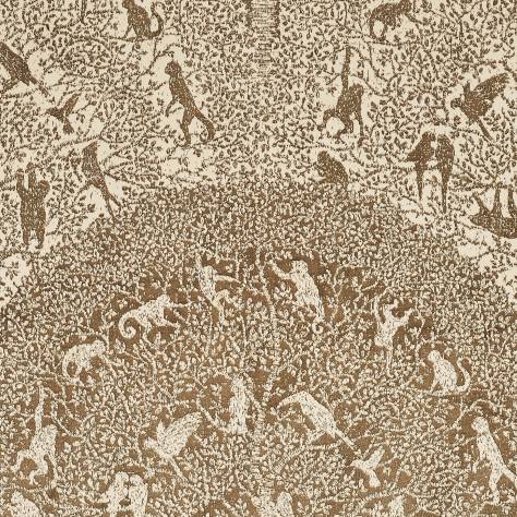 Kai Animal Instincts Tilia Fabric - Gold - TILIAGOLD - Image 1