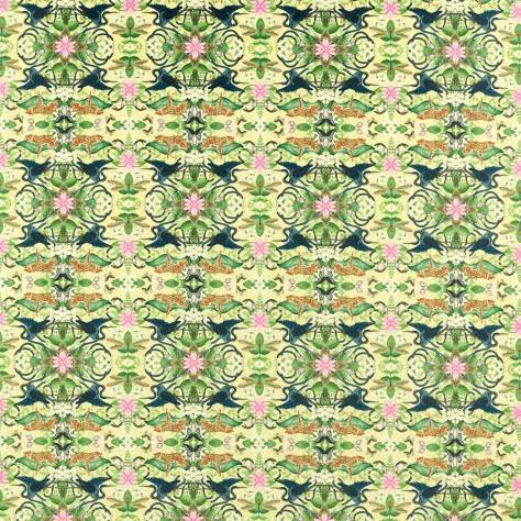 Wedgwood Botanical Wonders Fabrics Wonderlust Tea Story Velvet Fabric - Citron - F1592/01 - Image 1