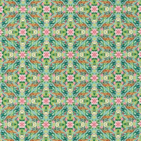 Wedgwood Botanical Wonders Fabrics Menagerie Fabric - Aqua - F1601/01 - Image 1