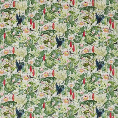 Wedgwood Botanical Wonders Fabrics Waterlily Fabric - Dove - F1605/01 - Image 1