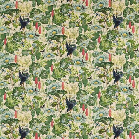 Wedgwood Botanical Wonders Fabrics Waterlily Fabric - Linen - F1605/02 - Image 1