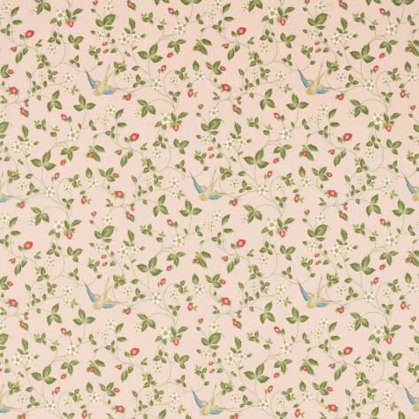 Wedgwood Botanical Wonders Fabrics Wild Strawberry Linen Fabric - Blush - F1606/01 - Image 1