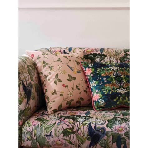 Wedgwood Botanical Wonders Fabrics Wild Strawberry Linen Fabric - Dove - F1606/02