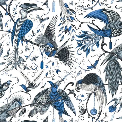 Emma Shipley Animalia Fabrics Emma J Shipley Audubon Fabric - Blue - F1108/01 - Image 1