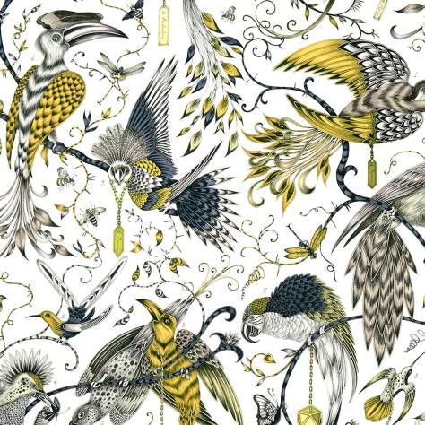 Emma Shipley Animalia Fabrics Emma J Shipley Audubon Fabric - Gold - F1108/02 - Image 1