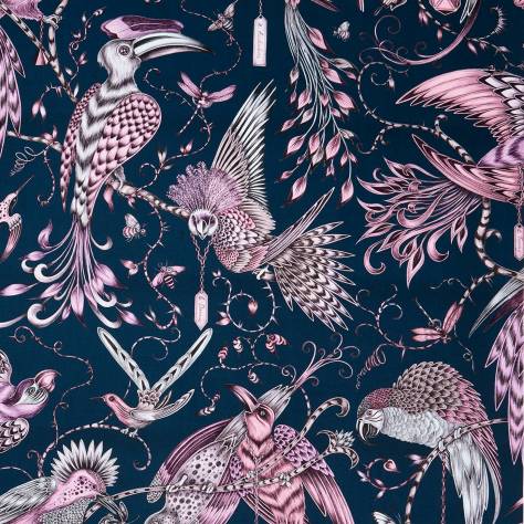 Emma Shipley Animalia Fabrics Emma J Shipley Audubon Fabric - Pink - F1108/04 - Image 1