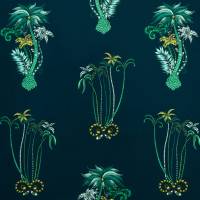 Emma J Shipley Jungle Palms Fabric - Navy